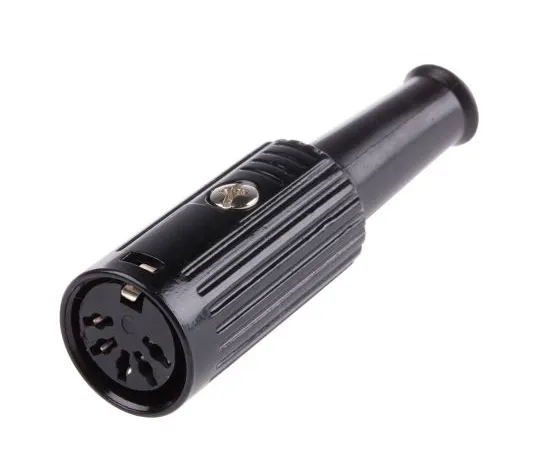 63-6674-27　RS PRO 5 Pole Din Socket, 1A, 100 V ac, Push Lock　490-872