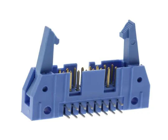 63-6654-64　Substrate Header 16 poles 2 rows right angle wire to substrate 2.54 mm amplifier latch　2-5499141-3