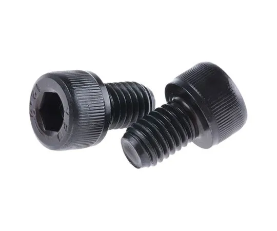 63-6696-86　RS PRO M8 x 12mm Hex Socket Cap Screw Black, Self-Colour Steel　529-696