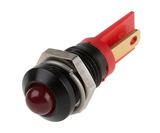 63-6586-92　RS PRO Red Indicator, 2 V dc, 8mm Mounting Hole Size, Solder Tab Termination　210-771