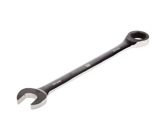 63-6672-03　RS PRO Metric 30 mm Chrome Combination Ratchet Spanner　487-286
