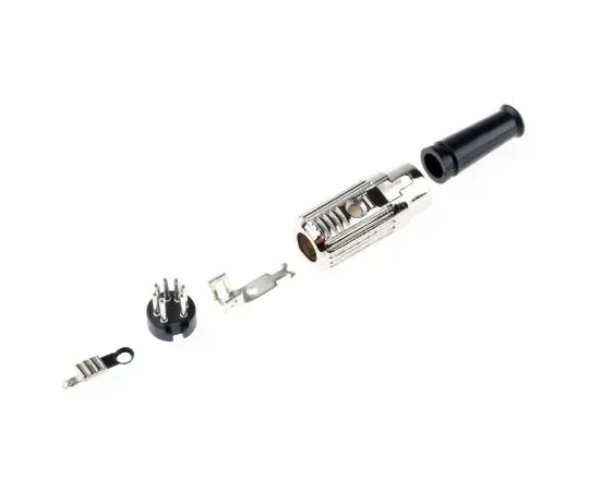 63-6674-52　RS PRO 7 Pole Din Plug, 1A, 100 V ac, Push Lock　491-178