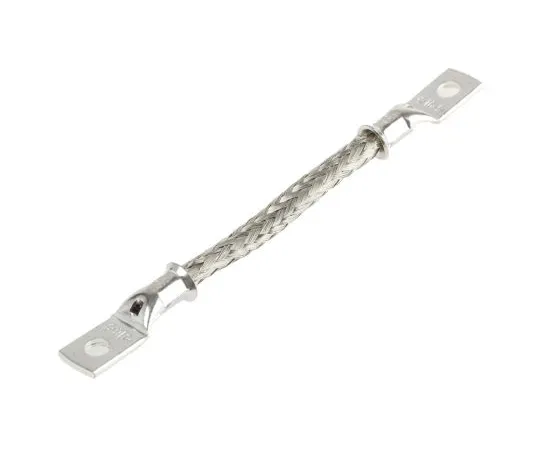 63-6673-82　RS PRO Braided Earth Lead, M5 Stud Size, 16 x 20 x 0.2 mm, 100mm BS EN 13602:2002, BS4109　489-197