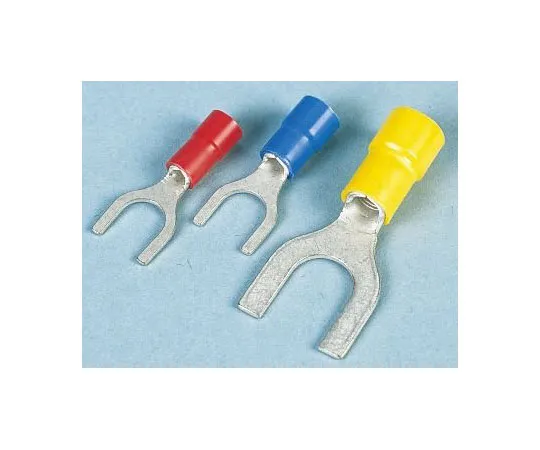 63-7334-43　JST FVWS1.25 Series Insulated Crimp Spade Connector, 0.2mm² to 1.65mm², 22AWG to 16AWG, M4 (#8) Stud Size Vinyl, Red　FVWS1.25-S4A(LF)