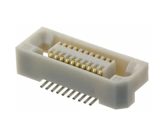 63-6823-15　Socket for Connecting Boards FX6 Series 0.8 mm 20 Pole 2 Row Straight Surface Mounting 1 Set (33 Pieces)　FX6-20S-0.8SV71
