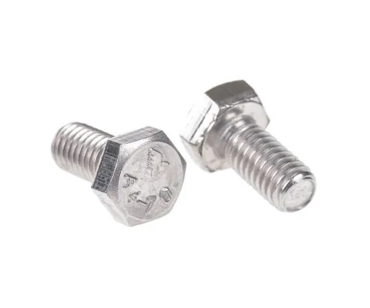 63-6576-34　Plain Stainless Steel Hex, Hex Bolt, M6 x 12mm　190-153