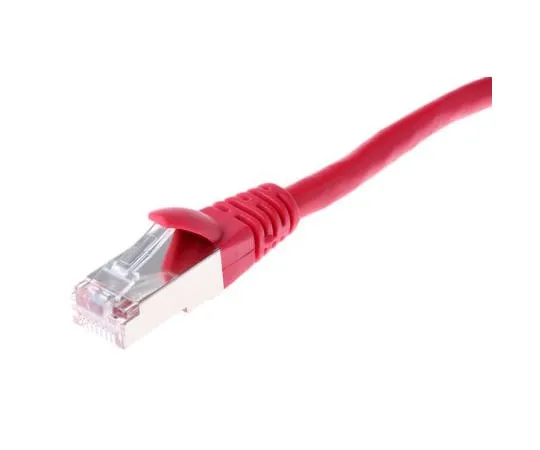 63-6702-52　RS PRO Red PVC Cat5e Cable F/UTP, 500mm Male RJ45/Male RJ45 Terminated　556-225