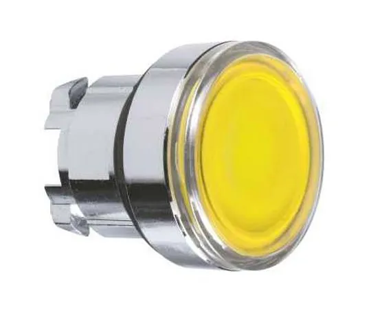 63-7038-70　Schneider Electric Harmony XB4 Series, Yellow Push Button Head, Spring Return, 22mm Cutout　ZB4BA88