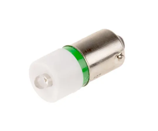 63-6586-44　LED Reflector Bulb, BA9s, Green, Single Chip, 10mm dia., 60V ac/dc　210-197