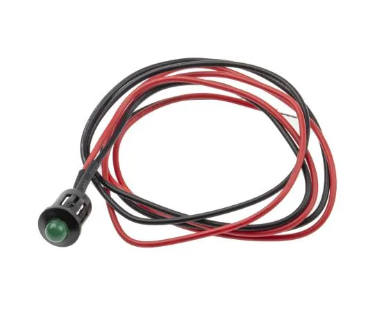63-6584-45　RS PRO Green Indicator, 12 V dc, 8mm Mounting Hole Size, Lead Wires Termination　207-769