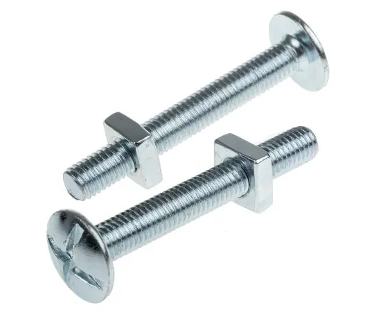 63-6611-28　Bright Zinc Plated Steel Roofing Bolt, M8 x 60mm　277-733