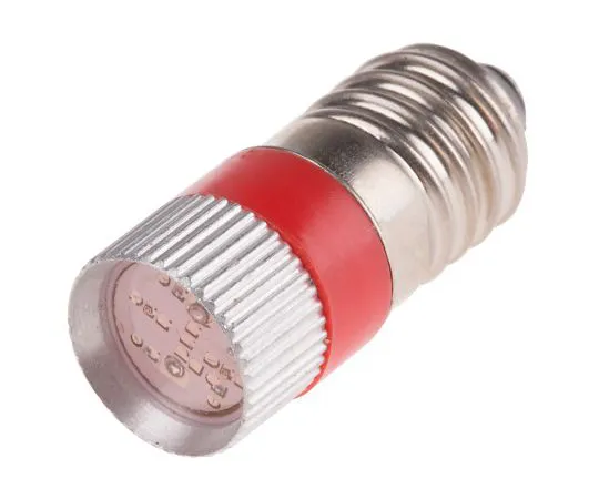 63-6583-46　LED Reflector Bulb, E10, Red, Multichip, 10mm dia., 48V ac/dc　206-700