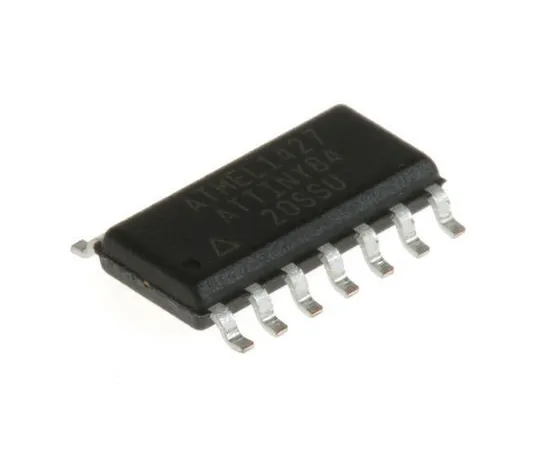 63-7029-30　Microchip, 8bit AVR Microcontroller, 20MHz, 8 kB Flash, 14-Pin SOIC　ATTINY84-20SSU