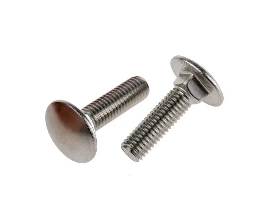 63-6833-58　Plain Stainless Steel Coach Bolt, M8 x 30mm　122-4426