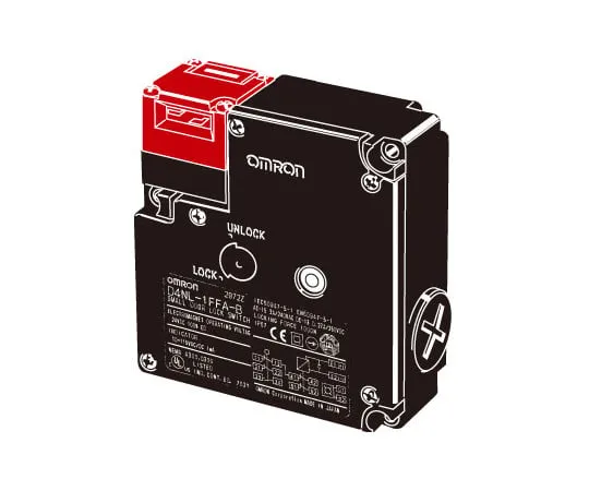62-4711-76　Small electromagnetic lock/Safety door switch D4NL　D4NL-2CDB-B