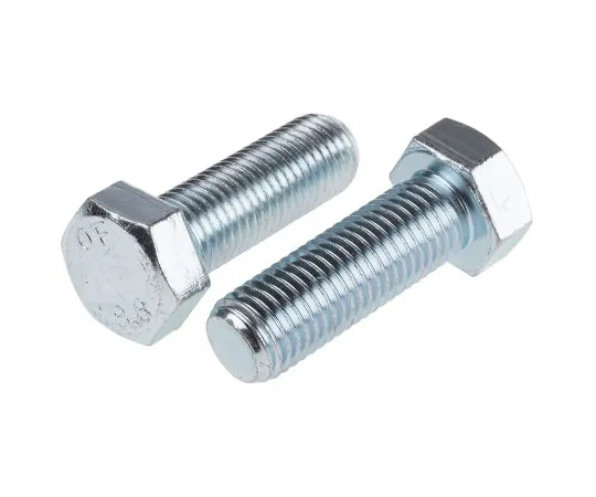 63-6610-10　Clear Passivated, Zinc Steel Hex M20 x 60mm Set Screw　276-342