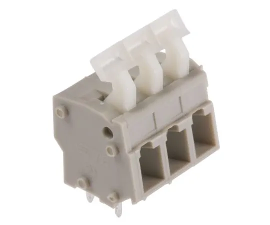 63-6880-75　Substrate Terminal Block 5mm Pitch 1 Row 3 Pole Gray　2834082-2