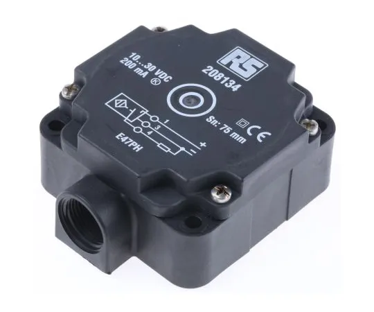 63-6584-77　RS PRO Inductive Proximity Sensor - Block, PNP Output, 75 mm Detection, IP67　208-134
