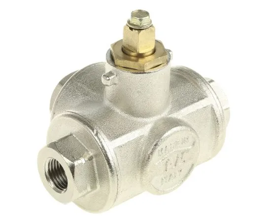 63-6671-36　RS PRO Brass Reduced Bore Ball Valve 1/4 in BSP 3 Way　486-312