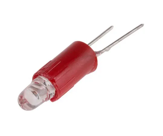 63-6586-96　LED Reflector Bulb, Bi-Pin, Red, Single Chip, 3 mm Lamp, 4.25mm dia., 24V ac/dc　210-816