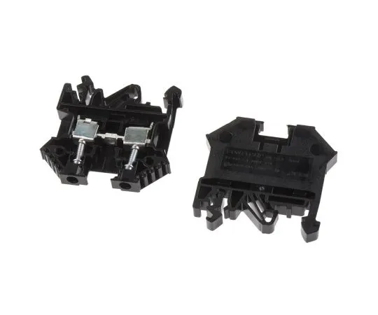 63-6678-71　RS PRO Black Standard Din Rail Terminal, 0.2 → 4 mm², 0.2 → 4mm², 800 V　501-645