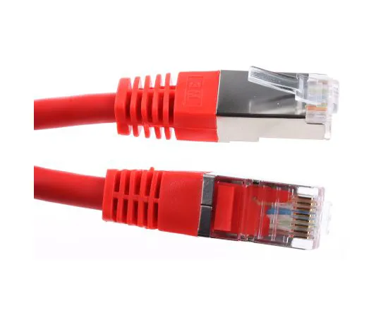 63-6637-42　RS PRO Red Cat6 Cable, S/FTP, Male RJ45/Male RJ45, Terminated, 3m　411-205