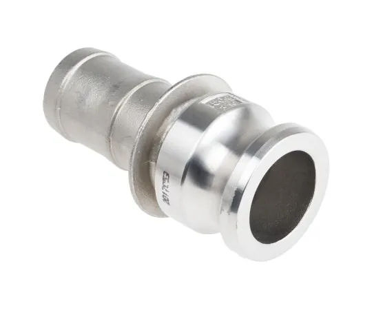 63-6616-66　Straight Male Hose Coupling 1-1/2in Part E Cam & Groove Adapter, Stainless Steel　307-285