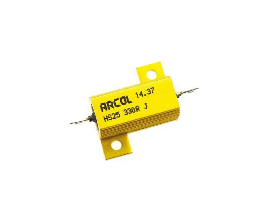 63-7349-48　Arcol HS25 Series Aluminium Ho***d Axial Wire Wound Panel Mount Resistor, 330Ω ±5% 25W　HS25 330R J