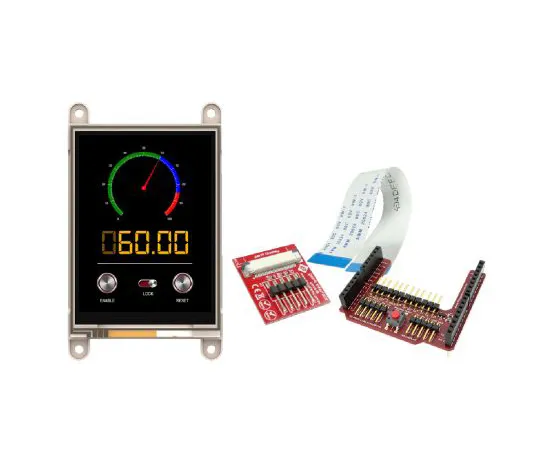 63-6990-57　4D Systems gen4-uLCD-32DT-AR TFT LCD Colour Display / Touch Screen, 3.2in, 240 x 320pixels　gen4-uLCD-32DT-AR