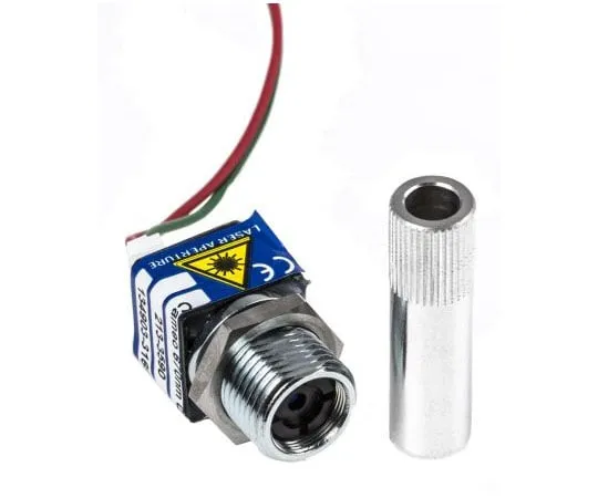 63-7426-89　1250-34-000 Laser Module, 670nm 0.8mW, Continuous Wave Ellipse pattern +4.5 → +5.5 V　1250-34-000