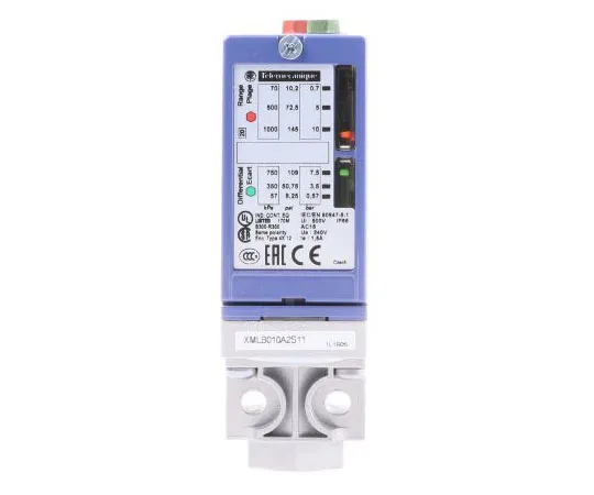 63-7490-36　Telemecanique Sensors Differential for Air, Fresh Water, Hydraulic Fluid, Sea Water Pressure Sensor, 10bar Max Pressure　XMLB010A2S11