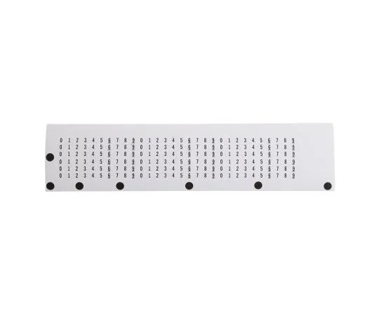 63-7547-70　RS PRO Black Numeric Label, 4mm　445-3868