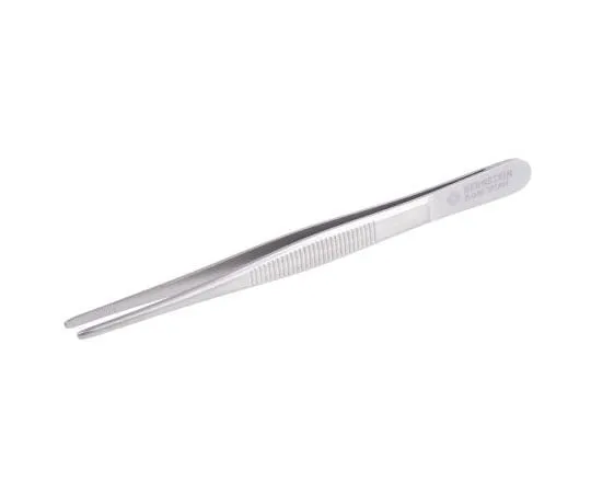 63-7524-42　Bernstein Tools for electronics 145 mm, Anti-Magnetic Stainless Steel, Fine; Rounded; Straight, Anti-Acid　5-036