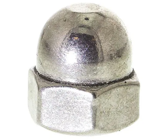 63-7447-76　M8 A4 316 Plain Stainless Steel Dome Nut　248-4501
