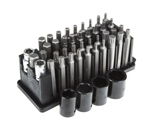 63-7426-76　RS, 45 Piece Socket & Bit Set 1/2 in, 3/8 in Square Drive　213-1011