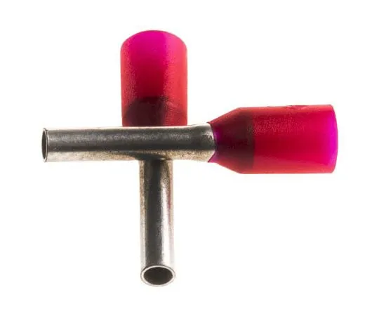 63-7532-76　Weidmuller Insulated Crimp Bootlace Ferrule, 8mm Pin Length, 1.4mm Pin Diameter, 1mm² Wire Size, Red　9019080000