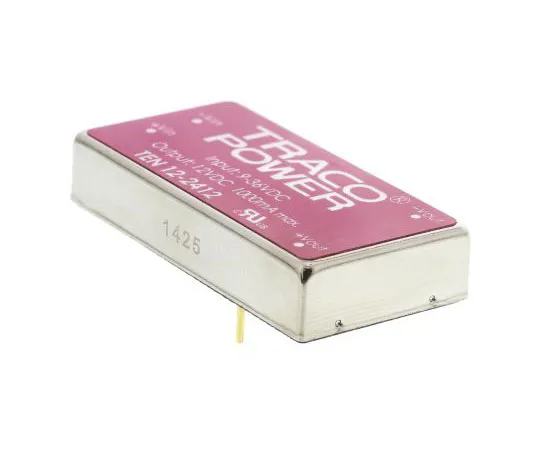 63-7524-75　TRACOPOWER TEN 12 12W Isolated DC-DC Converter Through Hole, Voltage in 9 → 36 V dc, Voltage out 12V dc　TEN 12-2412