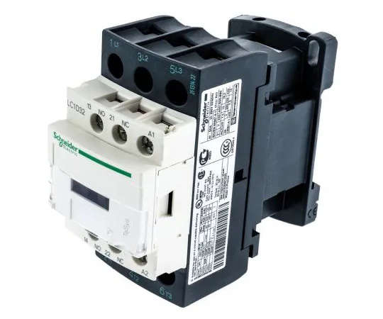 63-7522-25　Schneider Electric 3 Pole Contactor, 32 A, 230 V ac Coil, TeSys D, 3NO, 15 kW　LC1D32P7