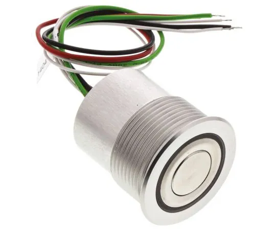 63-7544-28　Schurter Single Pole Single Throw (SPST) Momentary Red/Green LED Push Button Switch, 22.2 (Dia.)mm, Panel Mount, 48V dc　1241.6403