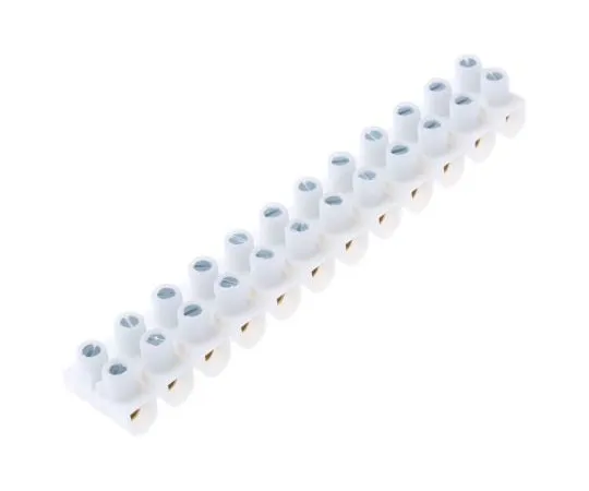 63-7462-99　Legrand 0 342 25 Terminal Strip, Straight, 12way, 2 Row, 57A, 400 V, length 135mm, White　0 342 25