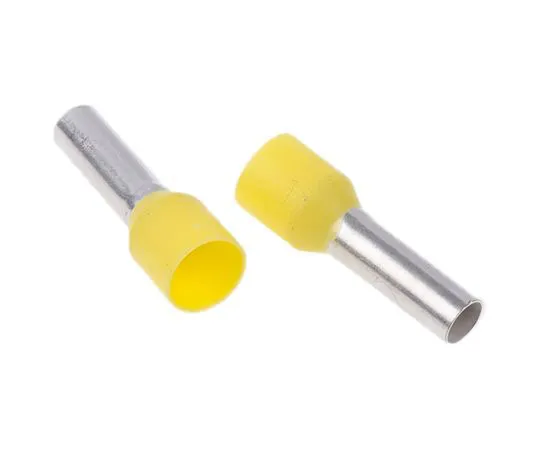 63-7532-78　Weidmuller Insulated Crimp Bootlace Ferrule, 12mm Pin Length, 3.5mm Pin Diameter, 6mm² Wire Size, Yellow　9019220000
