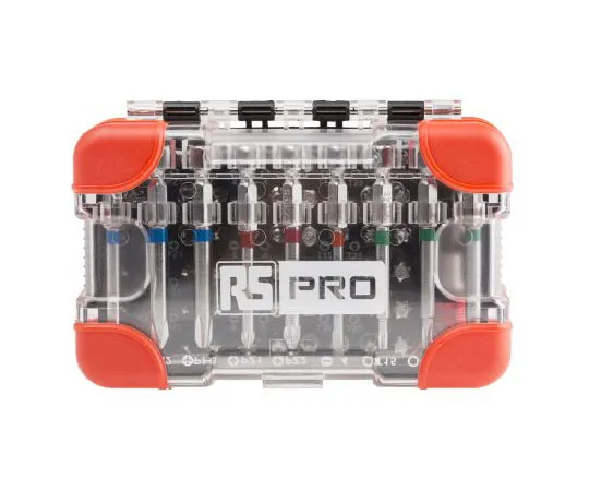 63-7373-91　RS Pro Driver Bit Set 71 pieces, Flat:4 mm, 5 mm, 6 mm, Hex:4 mm, 5 mm, 6 mm, Phillips:PH1, PH2, PH3, Pozi:PZ1, PZ2,　144-7954