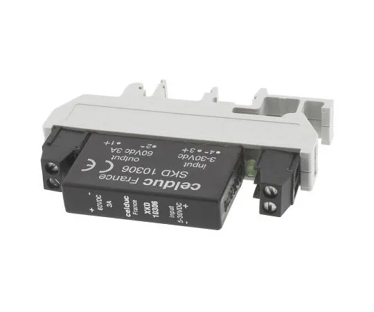63-7437-50　Celduc 3 A Solid State Relay, Burst Fire Control, DIN Rail, Bipolar Transistor, 60 V Maximum Load　XKD10306