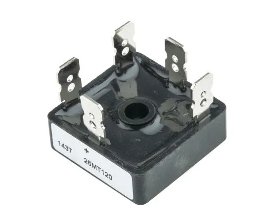 63-7435-81　Vishay VS-26MT120, 3-phase Bridge Rectifier, 25A 1200V, 5-Pin D 63　VS-26MT120