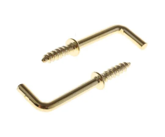 63-7525-21　RS PRO Steel Brass Plated I Hooks 20mm　397-4954