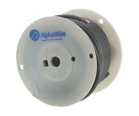 63-7390-32　Alpha Wire Grey PVC Cat5 Cable S/FTP, 30m Unterminated/Unterminated　9854C-30,5M