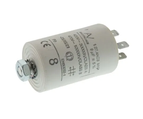 63-7514-03　KEMET 8μF Polypropylene Capacitor PP 470V ac ±5% Tolerance Chassis Mount C27 Series　C274AC34800SA0J