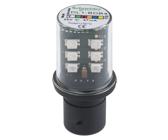 63-7497-44　BA15d LED Lamp, Red, 24 V ac/dc, 80 mA　DL1BDB4