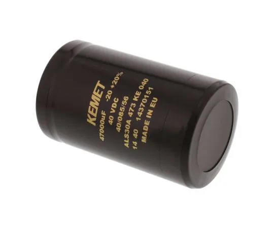 63-7516-34　KEMET 47000μF 40V dc Aluminium Electrolytic Capacitor, Chassis Mount 51 x 82mm +85°C 51mm 82mm　ALS30A473KE040