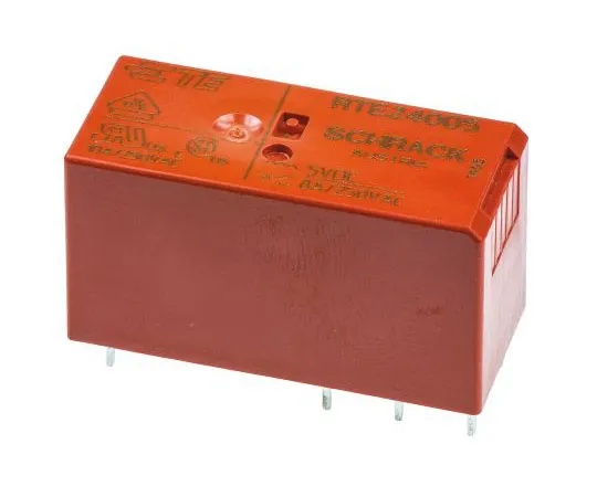 63-7418-85　TE Connectivity DPDT Non-Latching Relay PCB Mount, 5V dc Coil, 8A　RTE24005